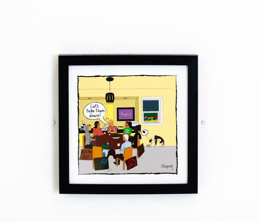 Conduct. | The Legal Cartoon | Limited edition print framed | Law On The Wall freeshipping - Lawyers Arts Club