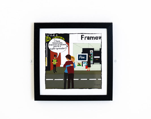 Fine. | The Legal Cartoon | Limited edition print framed | Law On The Wall freeshipping - Lawyers Arts Club