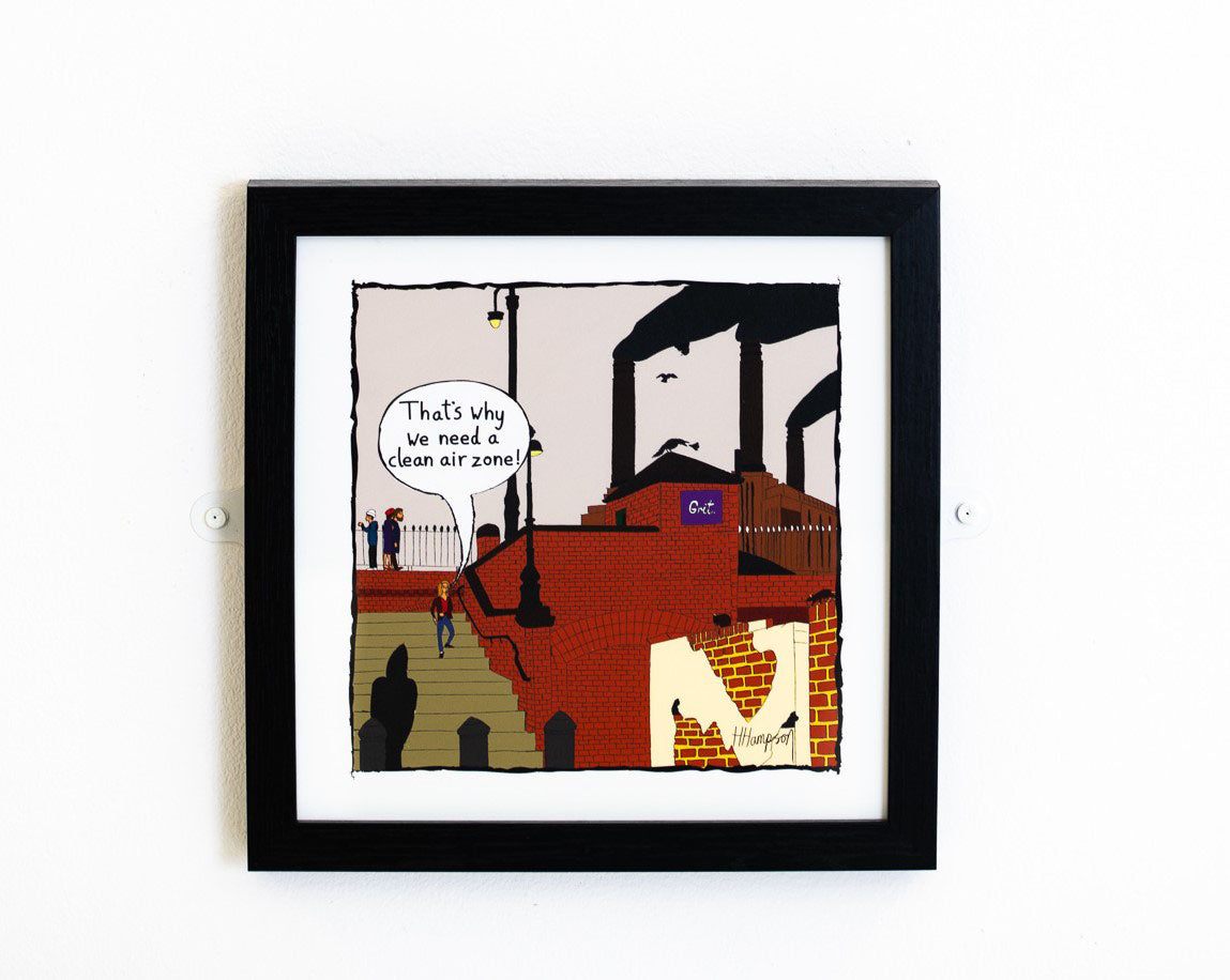 Grit. | The Legal Cartoon | Limited edition print framed | Law On The Wall freeshipping - Lawyers Arts Club