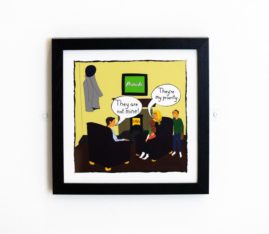 Provide. | The Legal Cartoon | Limited edition print framed | Law On The Wall freeshipping - Lawyers Arts Club