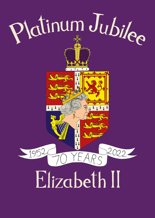 Platinum Jubilee Commemorative Artwork | Purple | Lawyers Arts Club
