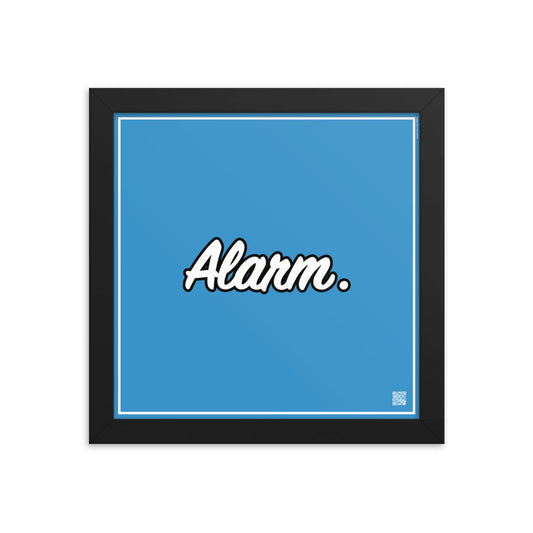 Alarm. | Law on The Wall | Art poster framed | Lawyers Arts Club freeshipping - Lawyers Arts Club