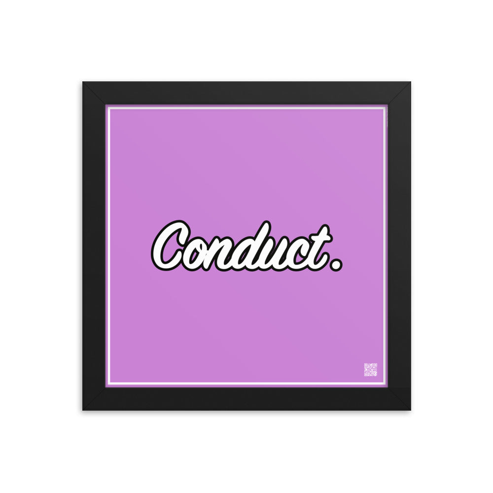 Conduct. | Law On The Wall | Art poster framed | Lawyers Arts Club freeshipping - Lawyers Arts Club