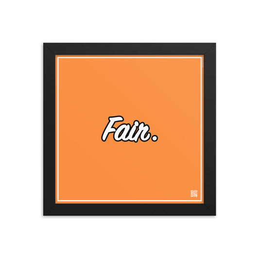 Fair. | Law On The wall | Art poster framed | Lawyers Arts Club freeshipping - Lawyers Arts Club