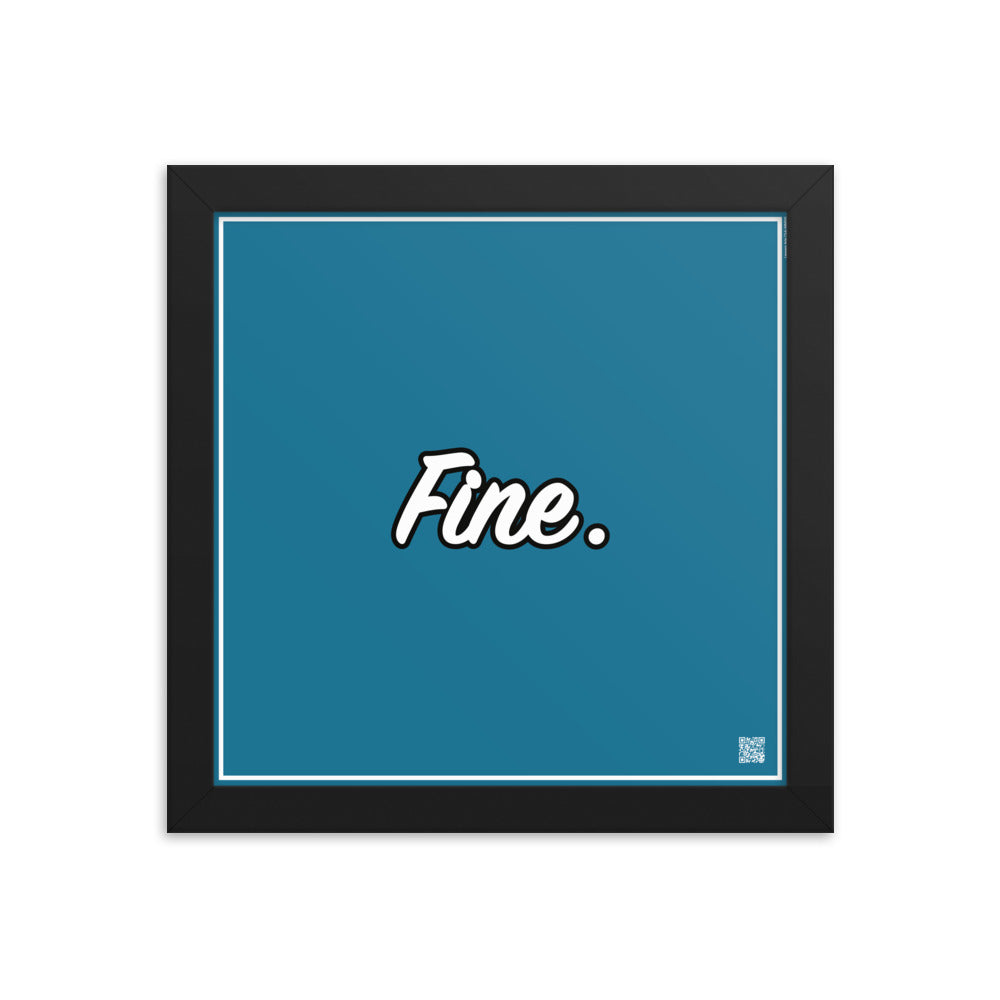 Fine. | Law On The Wall | Art poster framed | Lawyers Arts Club freeshipping - Lawyers Arts Club