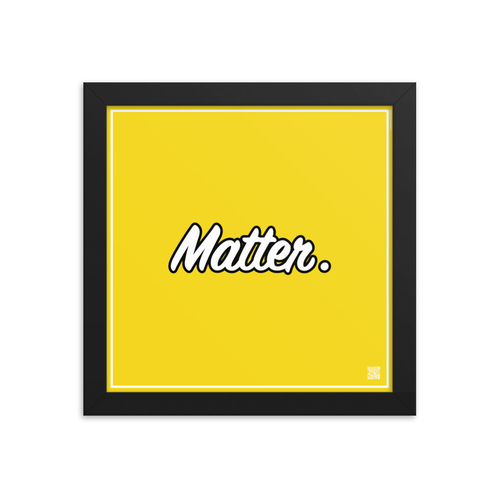 Matter. | Law On The Wall | Art poster framed | Lawyers Arts Club freeshipping - Lawyers Arts Club