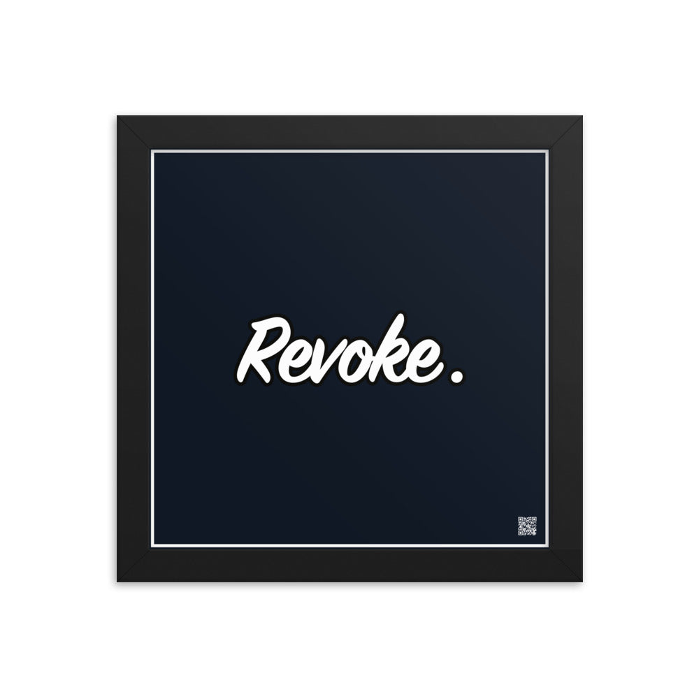 Revoke. | Law On The Wall | Art poster framed | Lawyers Arts Club freeshipping - Lawyers Arts Club