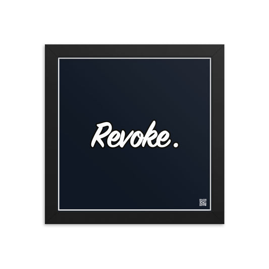 Revoke. | Law On The Wall | Art poster framed | Lawyers Arts Club freeshipping - Lawyers Arts Club