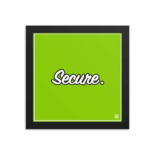 Secure. | Law On The Wall | Art poster framed | Lawyers Arts Club freeshipping - Lawyers Arts Club