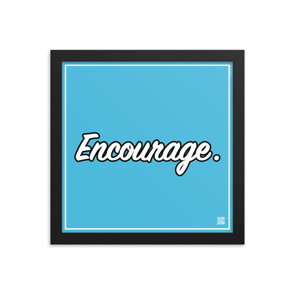 Encourage. | Law On The wall | Art poster framed | Lawyers Arts Club freeshipping - Lawyers Arts Club