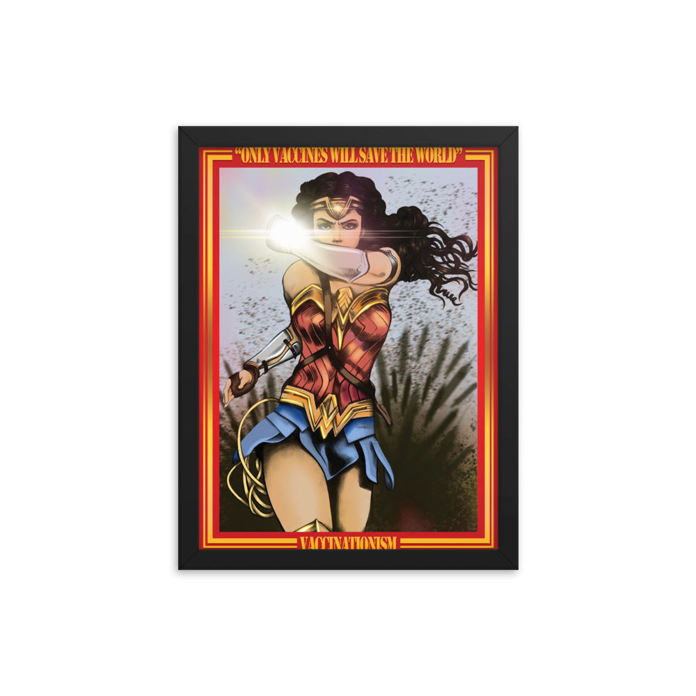 Wonder Woman | Vaccinationism | Art poster framed | Lawyers Arts Club freeshipping - Lawyers Arts Club