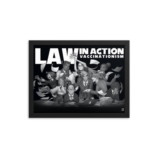 Law In Action | Black | Art poster framed | Lawyers Arts Club freeshipping - Lawyers Arts Club