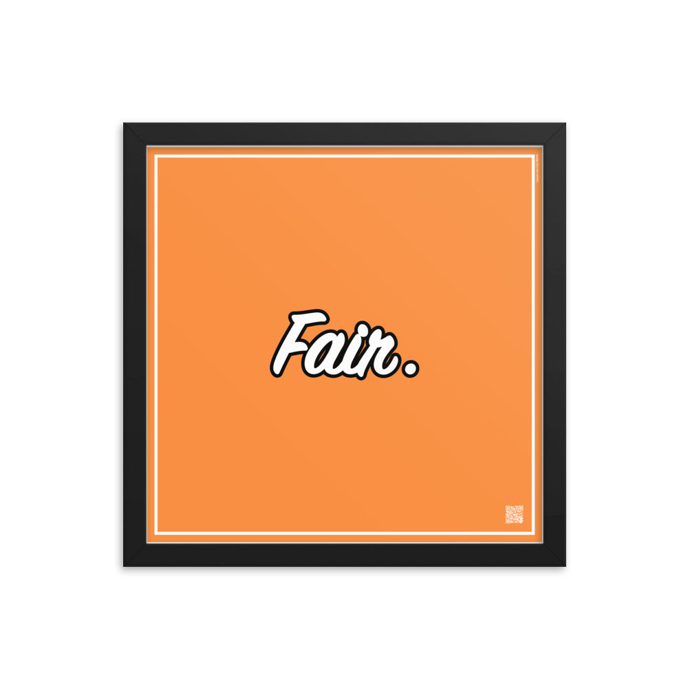 Fair. | Law On The wall | Art poster framed | Lawyers Arts Club freeshipping - Lawyers Arts Club