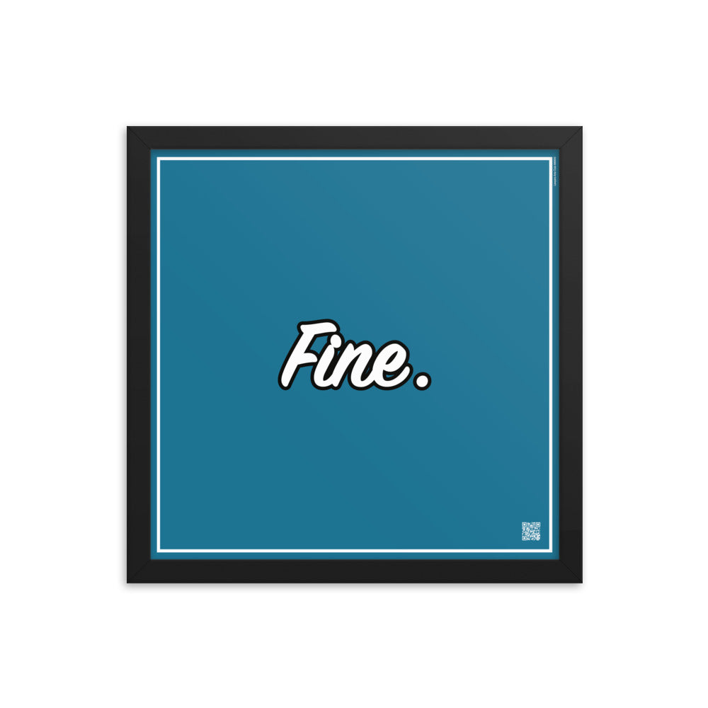 Fine. | Law On The Wall | Art poster framed | Lawyers Arts Club freeshipping - Lawyers Arts Club