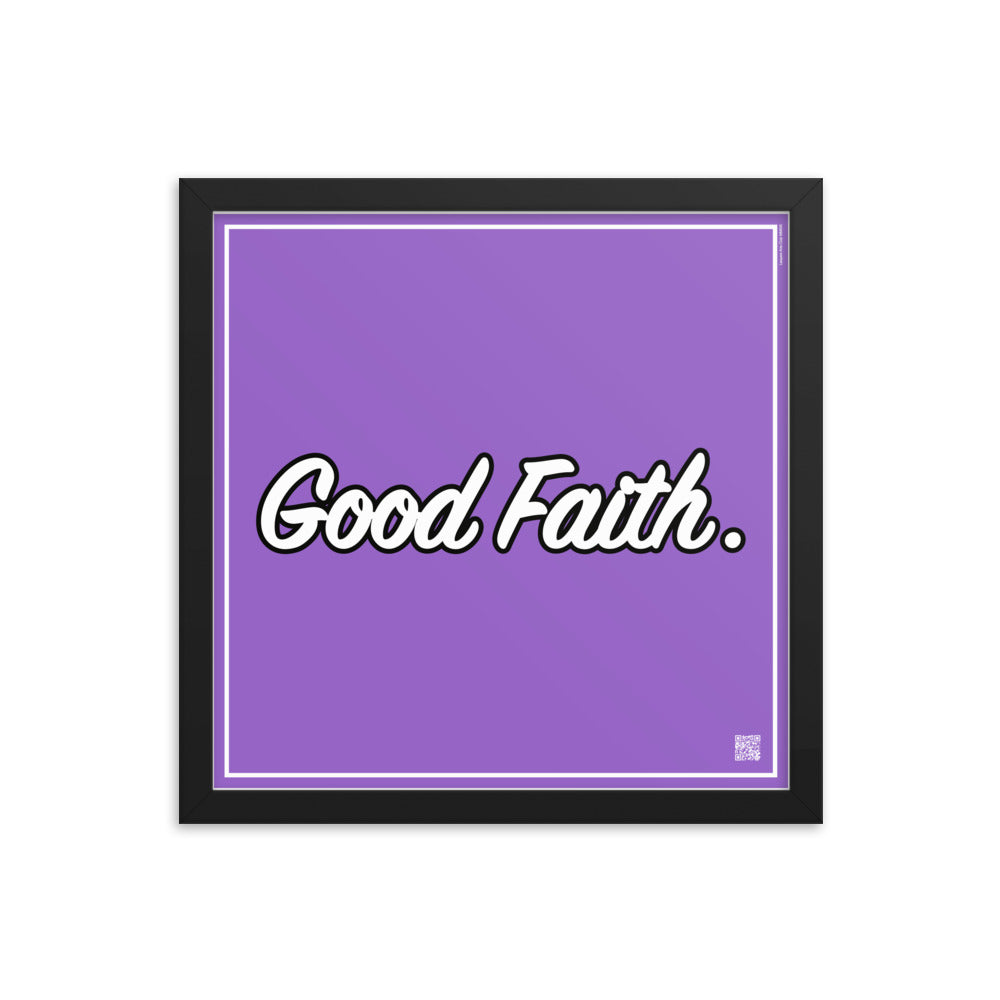 Good Faith. | Law On The wall | Art poster framed | Lawyers Arts Club freeshipping - Lawyers Arts Club