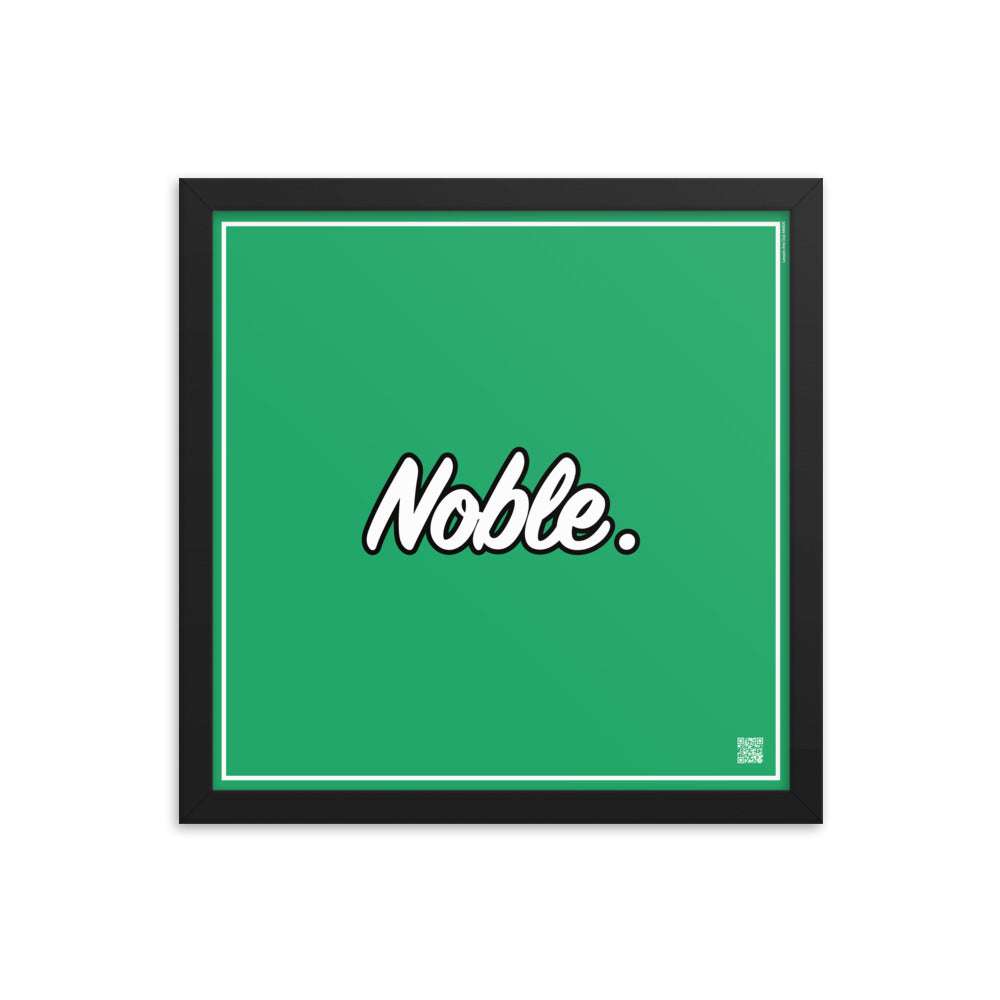 Noble. | Law On The Wall | Art poster framed | Lawyers Arts Club freeshipping - Lawyers Arts Club