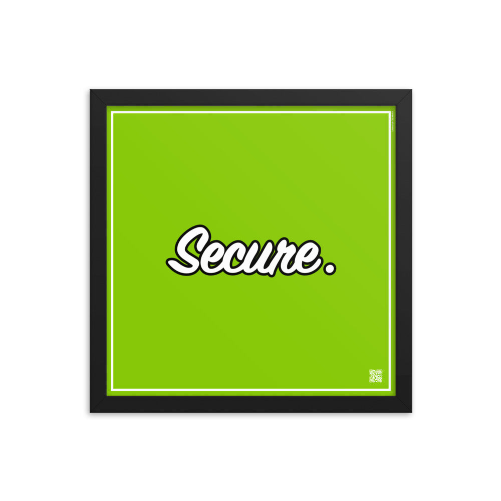 Secure. | Law On The Wall | Art poster framed | Lawyers Arts Club freeshipping - Lawyers Arts Club