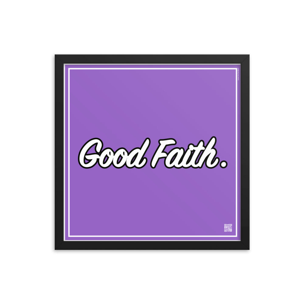 Good Faith. | Law On The wall | Art poster framed | Lawyers Arts Club freeshipping - Lawyers Arts Club