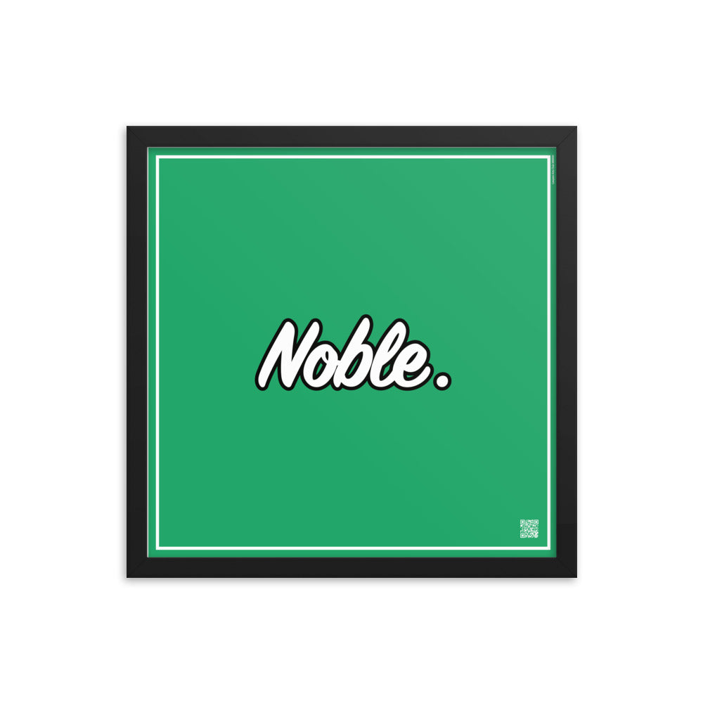 Noble. | Law On The Wall | Art poster framed | Lawyers Arts Club freeshipping - Lawyers Arts Club