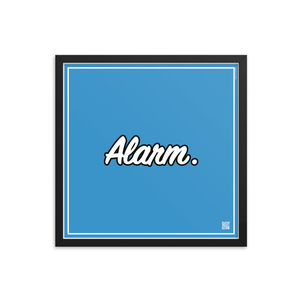 Alarm. | Law on The Wall | Art poster framed | Lawyers Arts Club freeshipping - Lawyers Arts Club