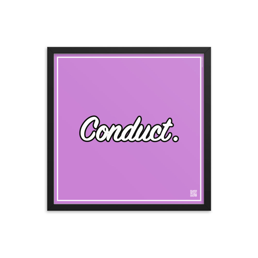 Conduct. | Law On The Wall | Art poster framed | Lawyers Arts Club freeshipping - Lawyers Arts Club