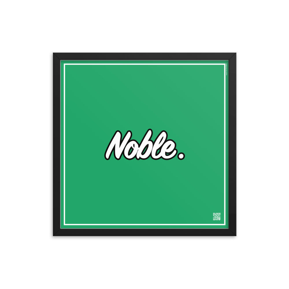 Noble. | Law On The Wall | Art poster framed | Lawyers Arts Club freeshipping - Lawyers Arts Club