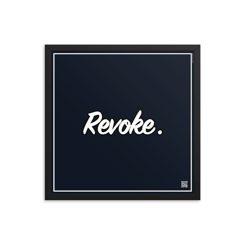 Revoke. | Law On The Wall | Art poster framed | Lawyers Arts Club freeshipping - Lawyers Arts Club