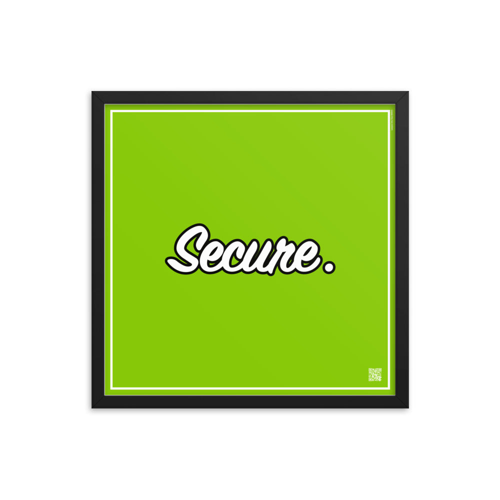 Secure. | Law On The Wall | Art poster framed | Lawyers Arts Club freeshipping - Lawyers Arts Club