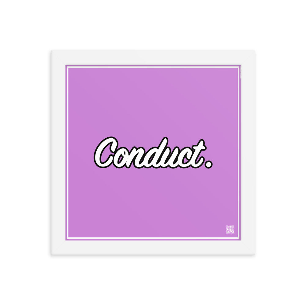 Conduct. | Law On The Wall | Art poster framed | Lawyers Arts Club freeshipping - Lawyers Arts Club