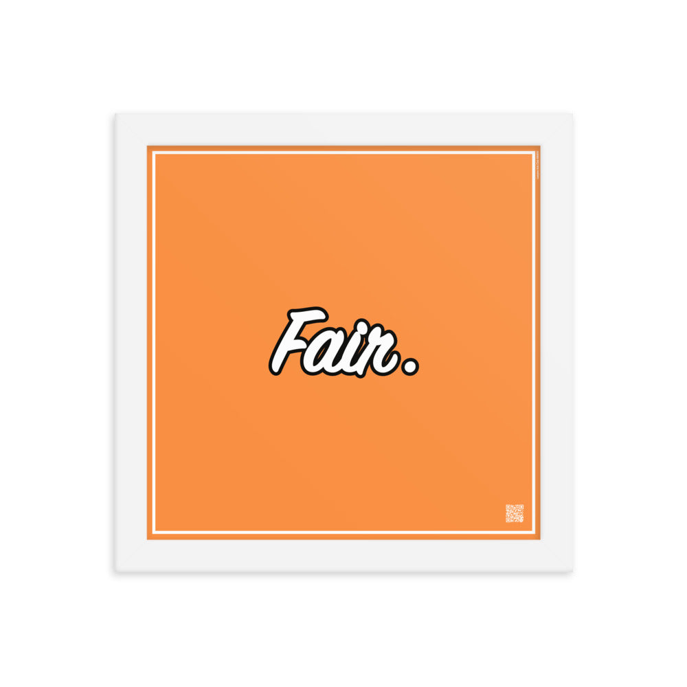 Fair. | Law On The wall | Art poster framed | Lawyers Arts Club freeshipping - Lawyers Arts Club