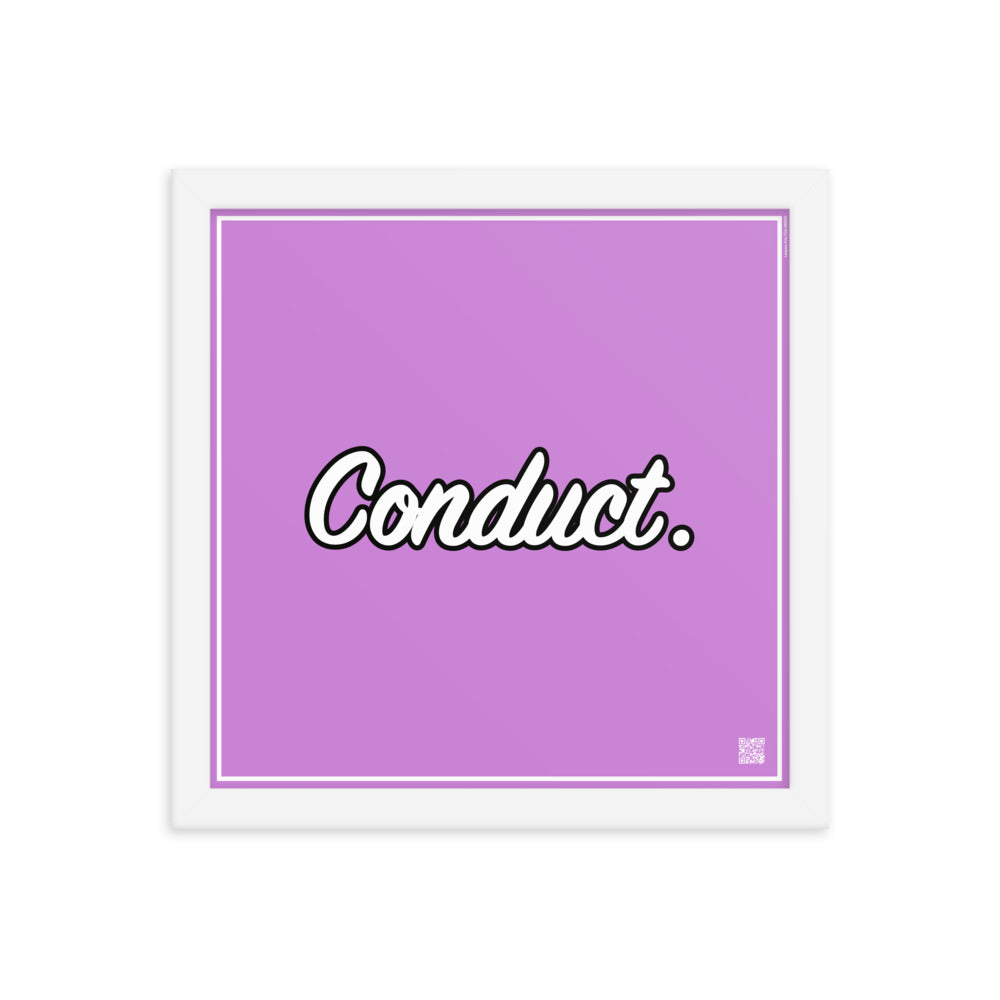 Conduct. | Law On The Wall | Art poster framed | Lawyers Arts Club freeshipping - Lawyers Arts Club