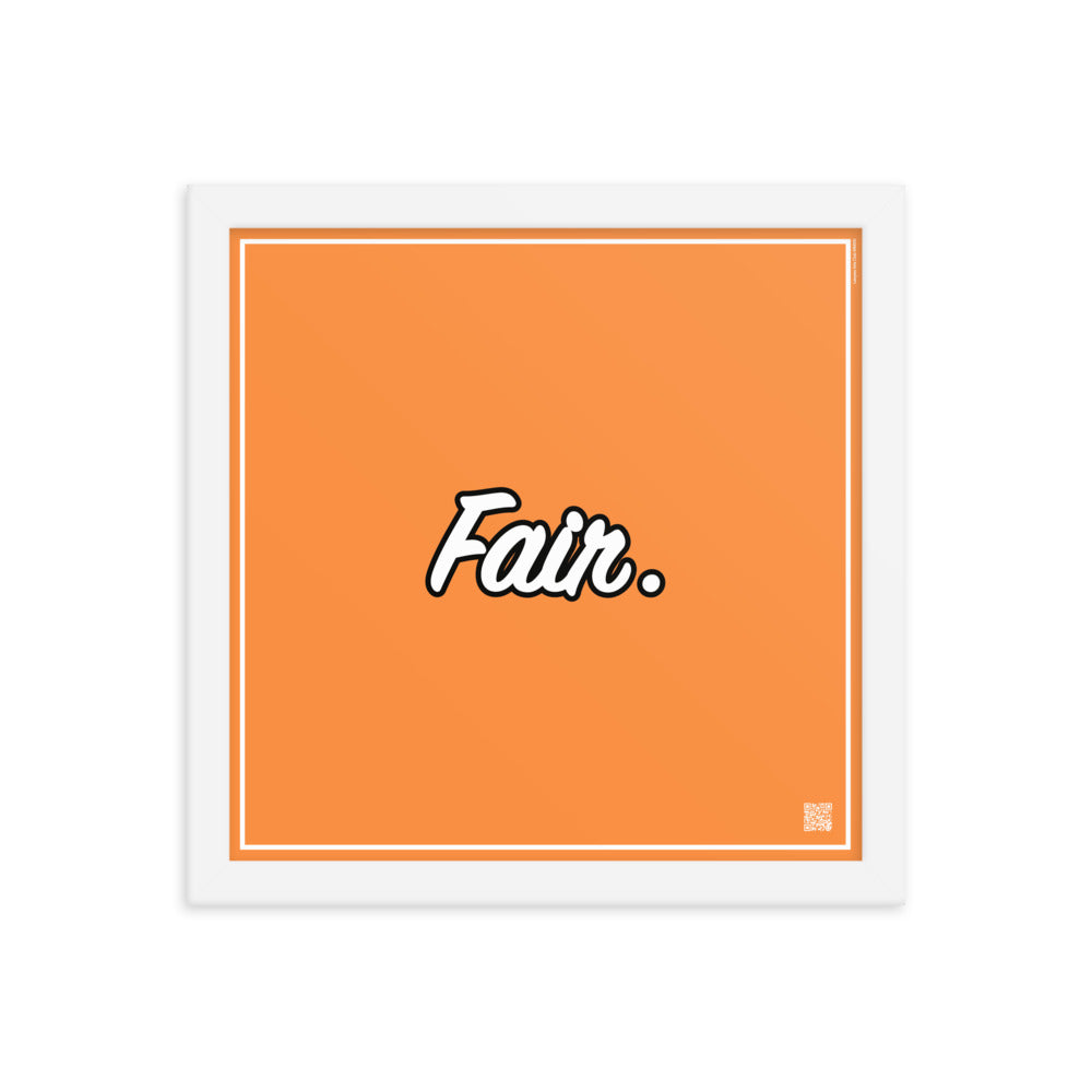 Fair. | Law On The wall | Art poster framed | Lawyers Arts Club freeshipping - Lawyers Arts Club