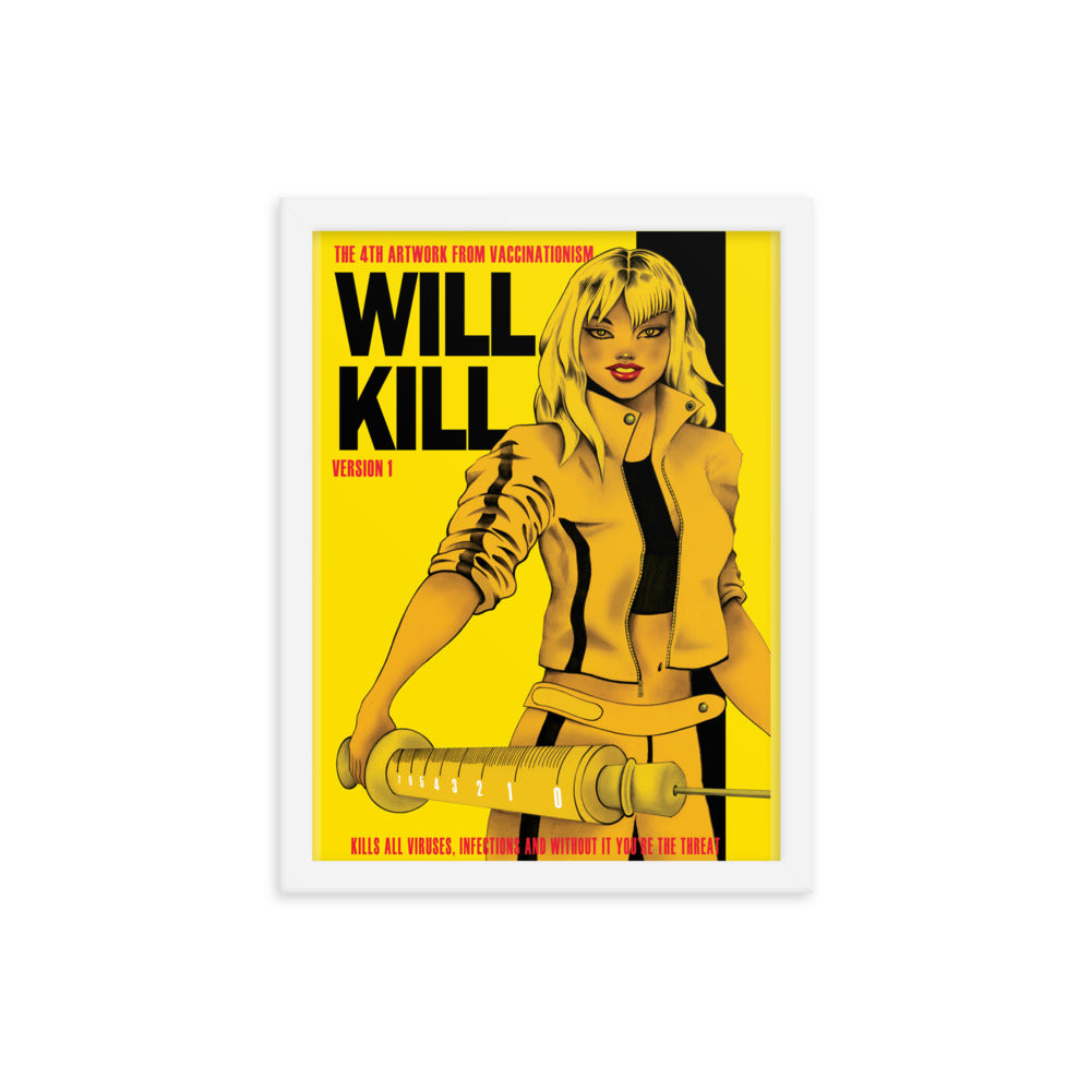 Will Kill | Vaccinationism | art poster framed | Lawyers Arts Club freeshipping - Lawyers Arts Club