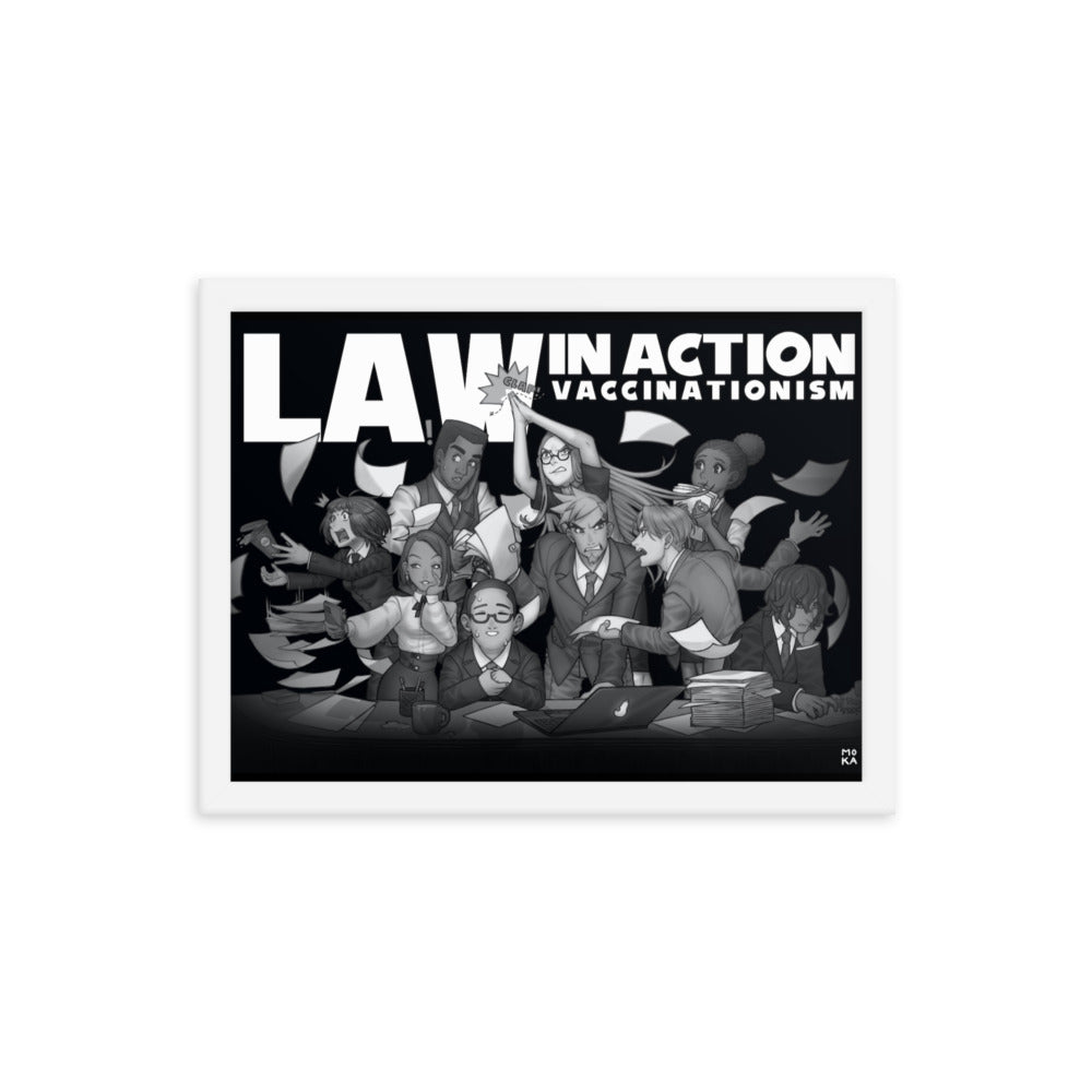 Law In Action | Black | Art poster framed | Lawyers Arts Club freeshipping - Lawyers Arts Club