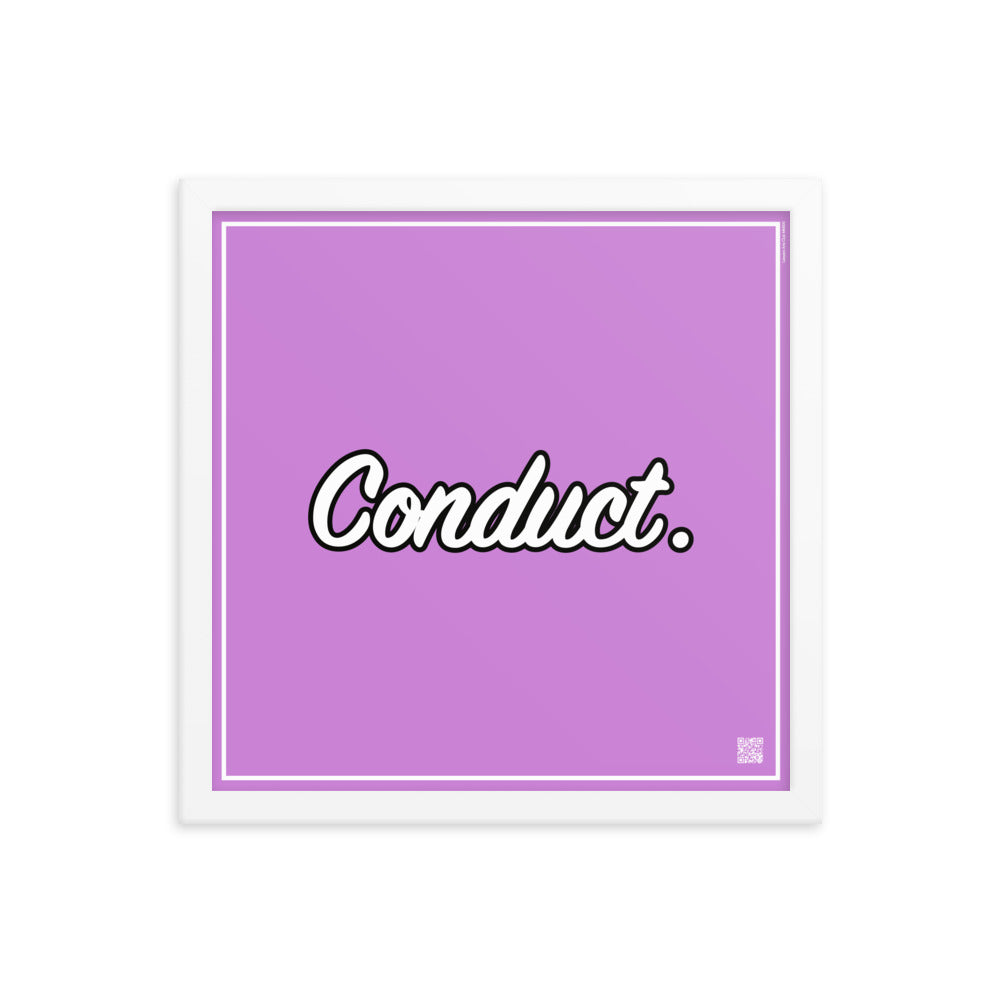 Conduct. | Law On The Wall | Art poster framed | Lawyers Arts Club freeshipping - Lawyers Arts Club