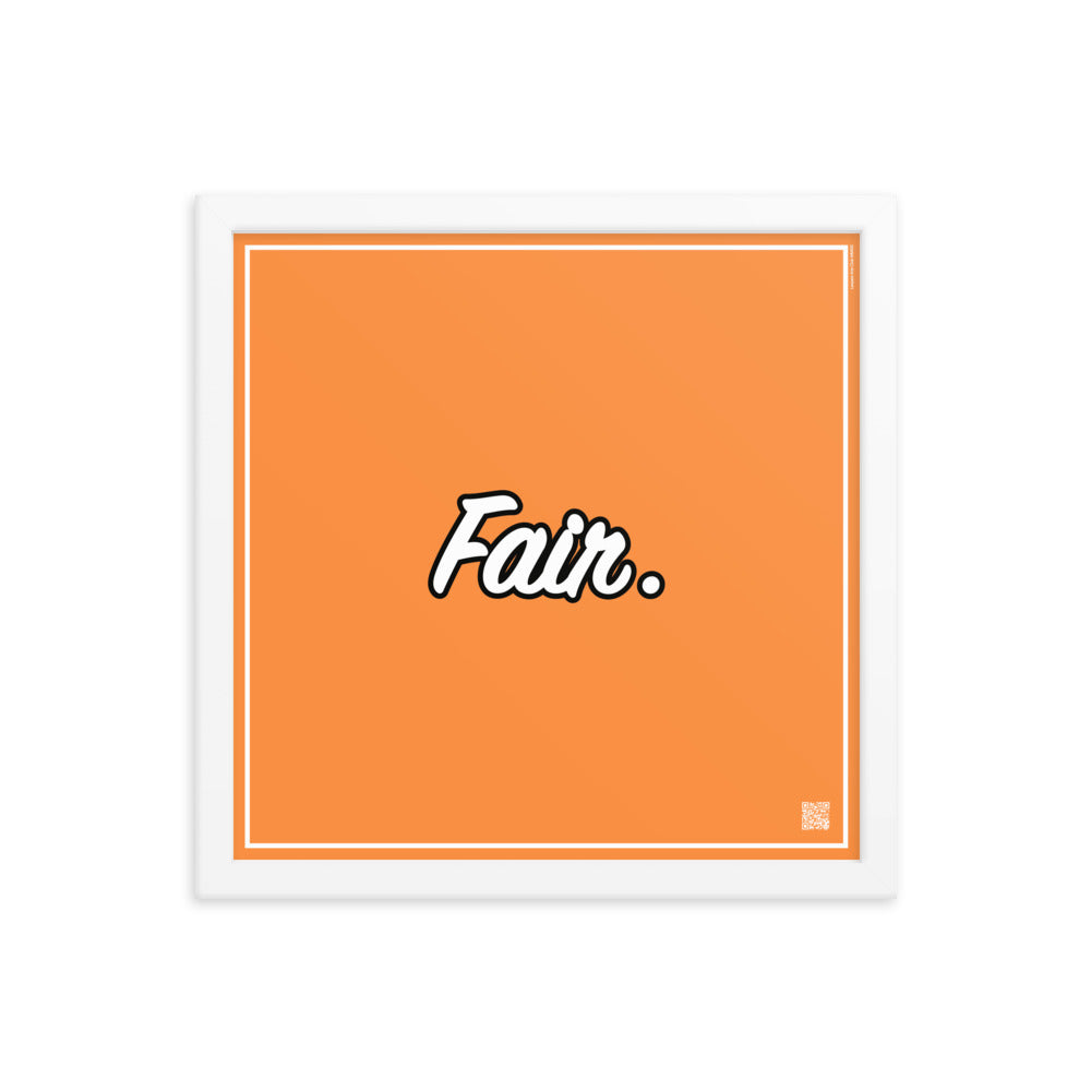 Fair. | Law On The wall | Art poster framed | Lawyers Arts Club freeshipping - Lawyers Arts Club