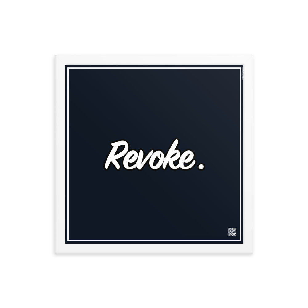 Revoke. | Law On The Wall | Art poster framed | Lawyers Arts Club freeshipping - Lawyers Arts Club