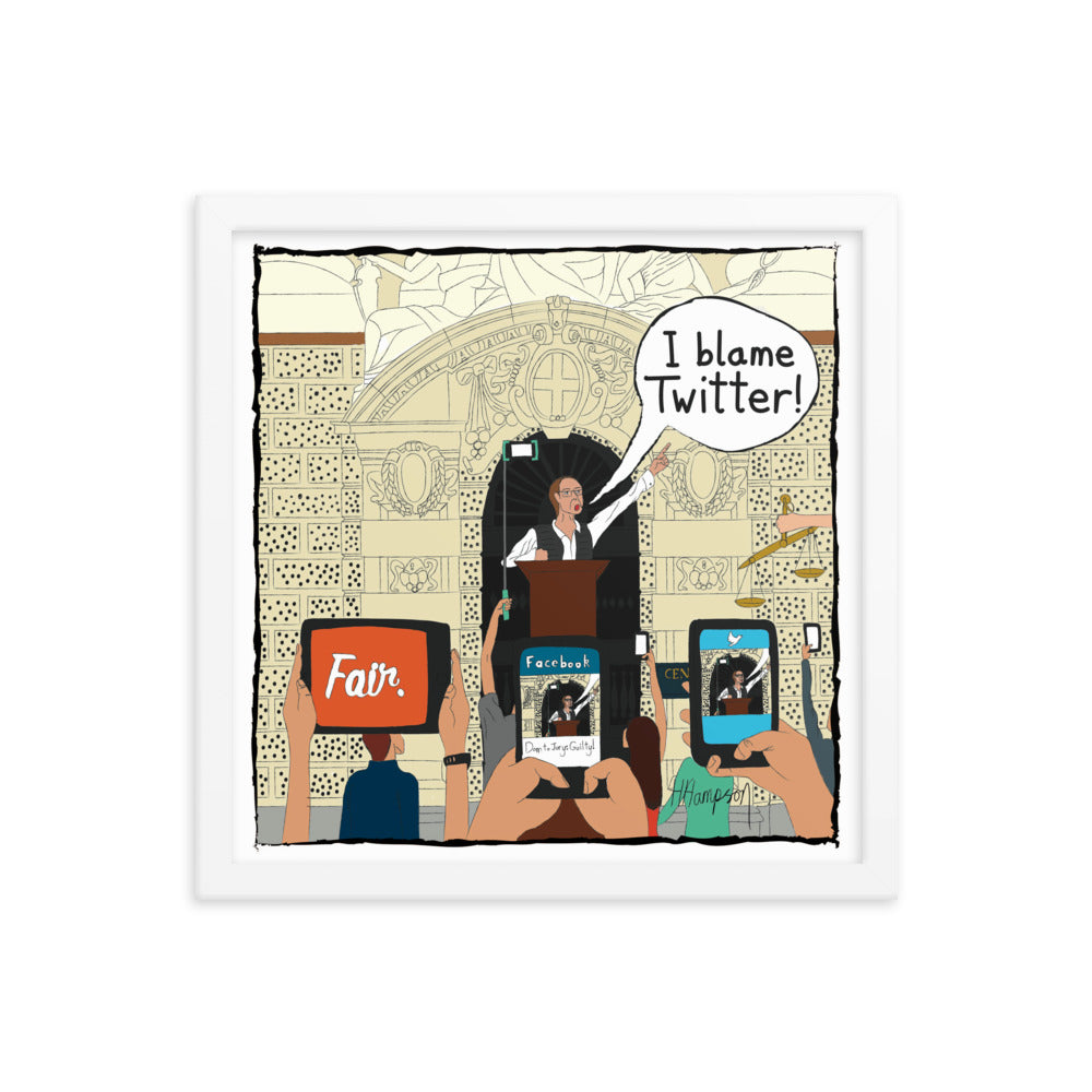 Fair. | The Legal Cartoon | Art poster framed | Law On The Wall freeshipping - Lawyers Arts Club