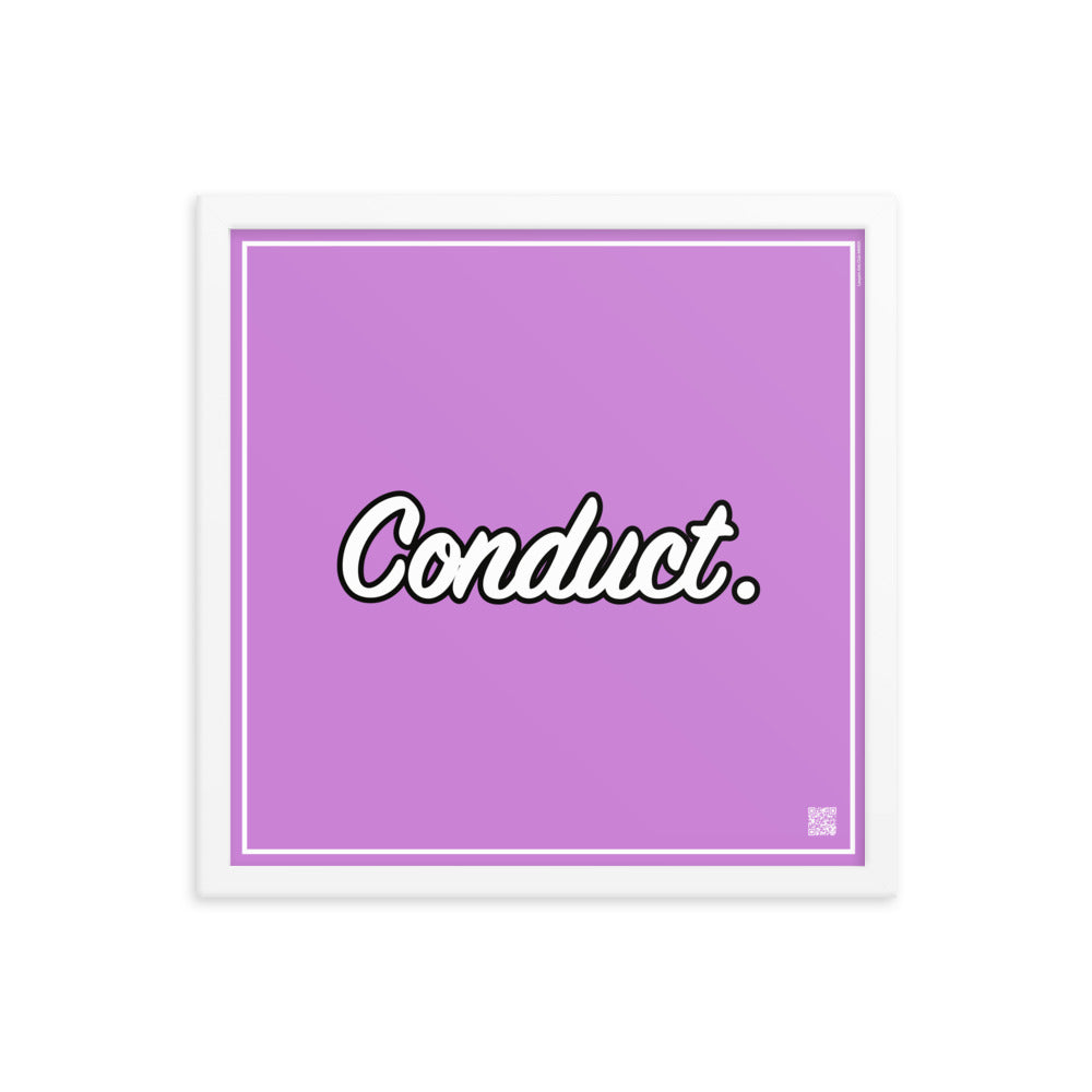 Conduct. | Law On The Wall | Art poster framed | Lawyers Arts Club freeshipping - Lawyers Arts Club