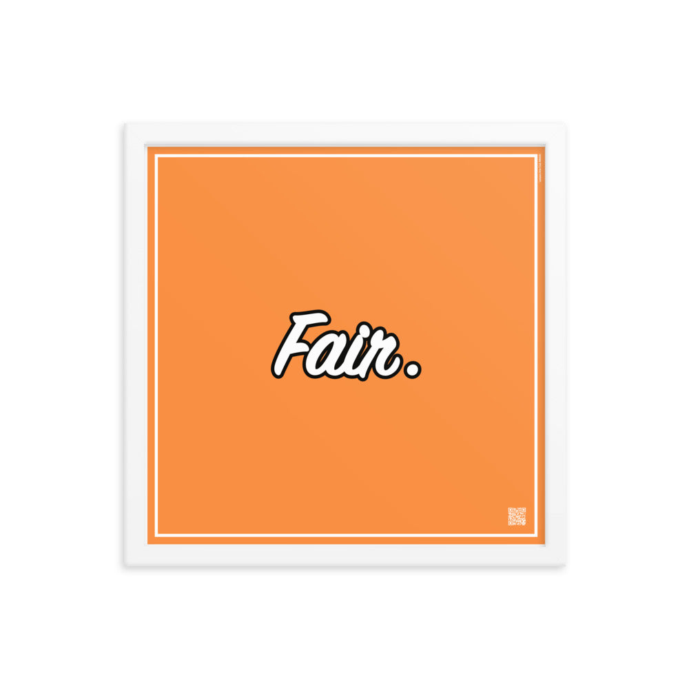 Fair. | Law On The wall | Art poster framed | Lawyers Arts Club freeshipping - Lawyers Arts Club