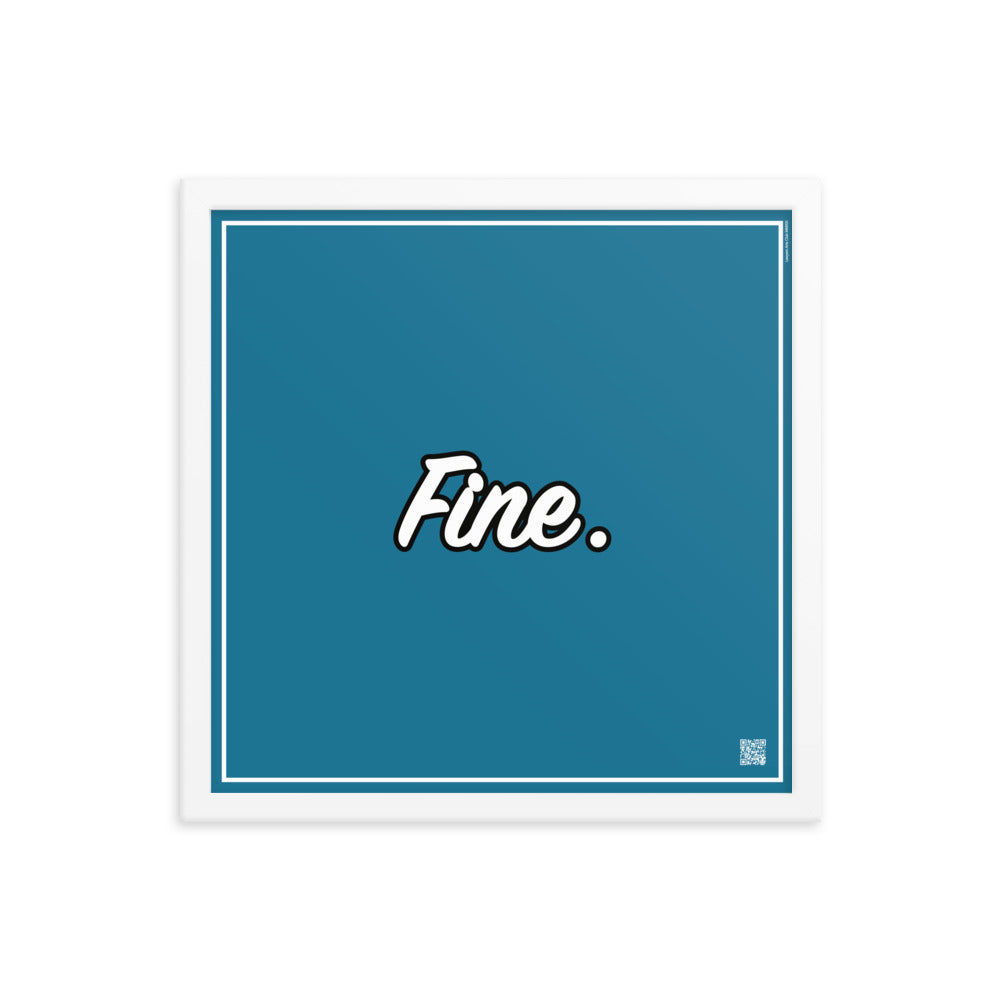 Fine. | Law On The Wall | Art poster framed | Lawyers Arts Club freeshipping - Lawyers Arts Club