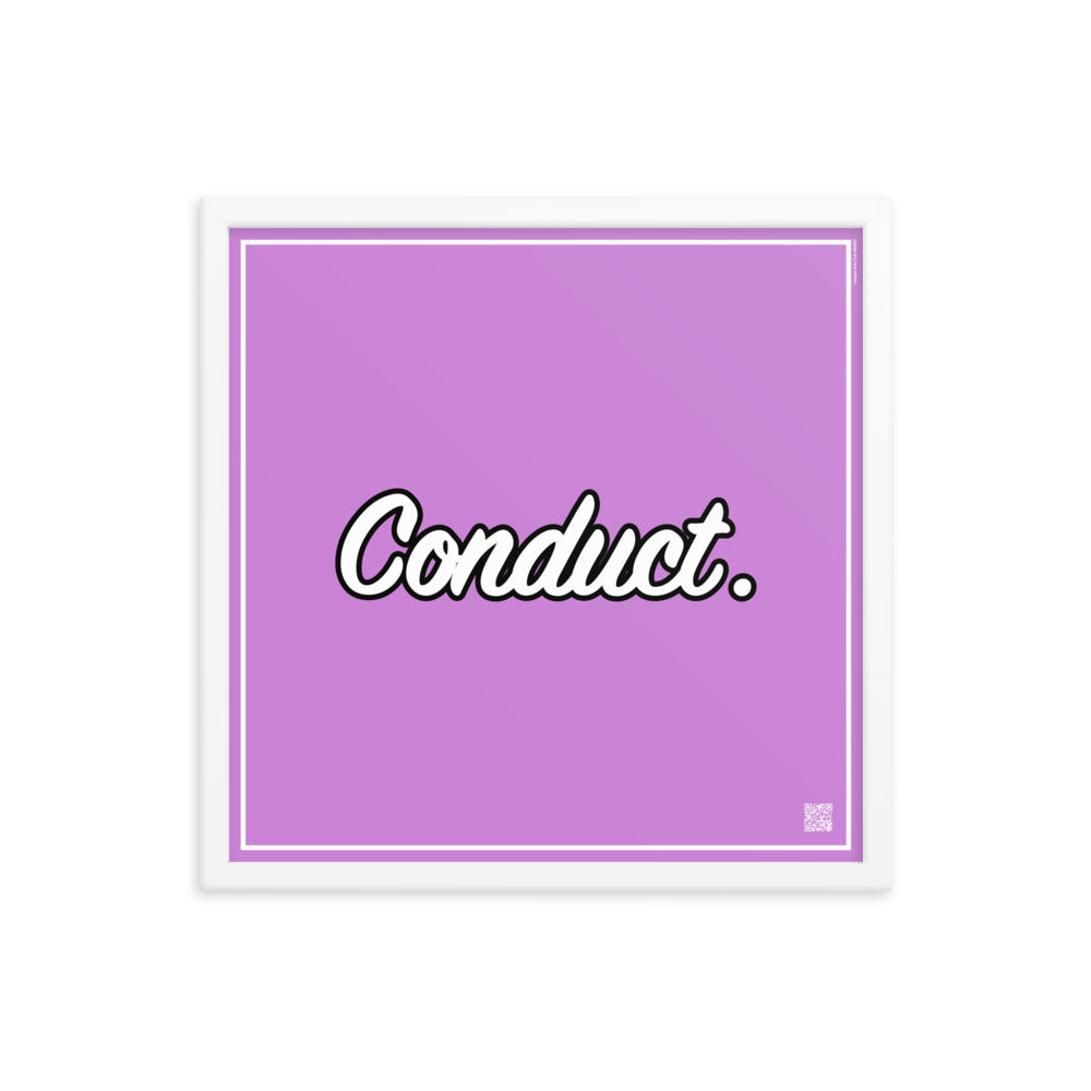 Conduct. | Law On The Wall | Art poster framed | Lawyers Arts Club freeshipping - Lawyers Arts Club