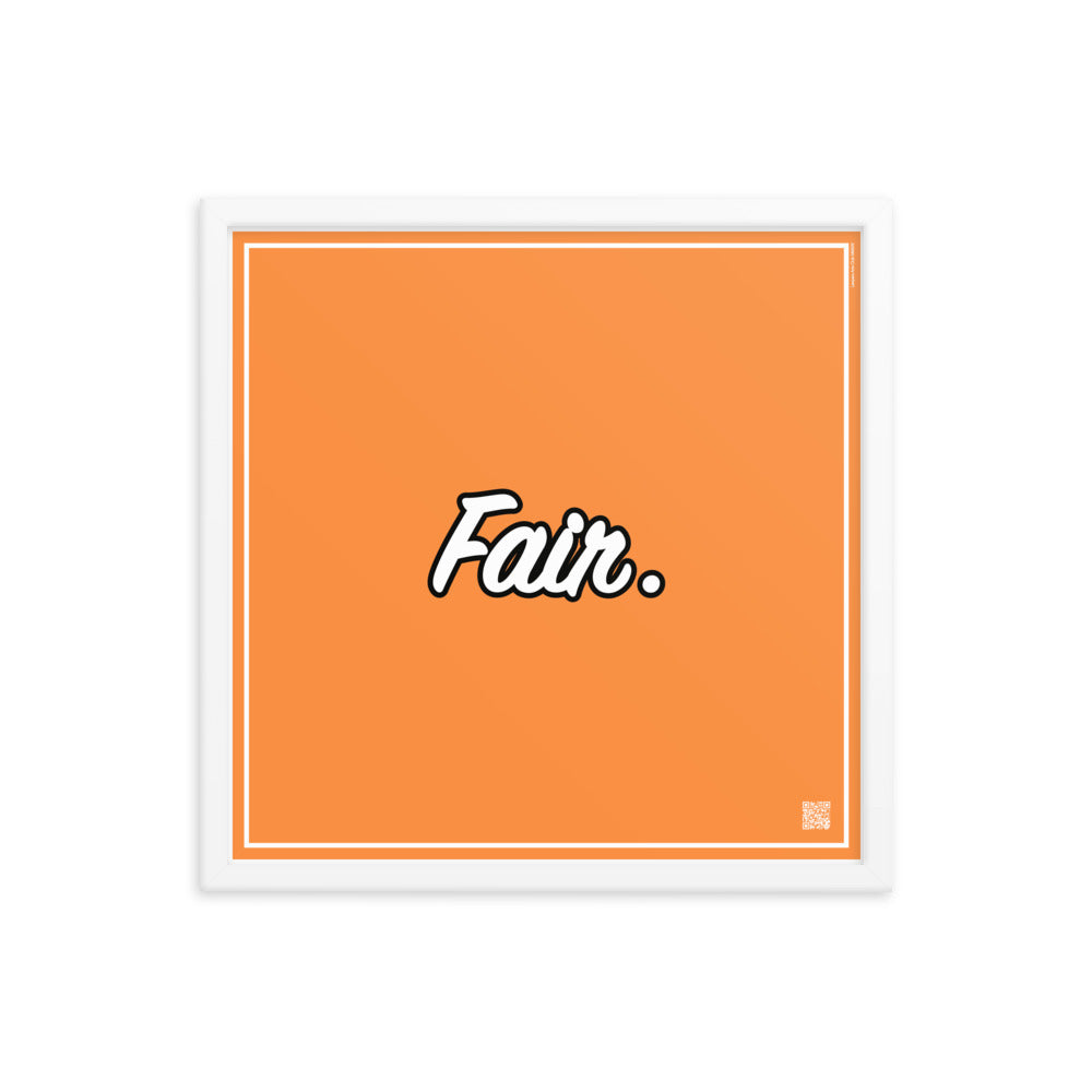 Fair. | Law On The wall | Art poster framed | Lawyers Arts Club freeshipping - Lawyers Arts Club