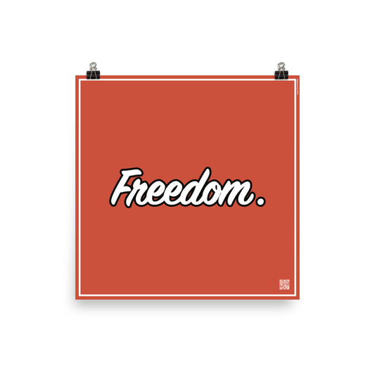 Freedom. | Law On The wall | Art poster | Lawyers Arts Club freeshipping - Lawyers Arts Club