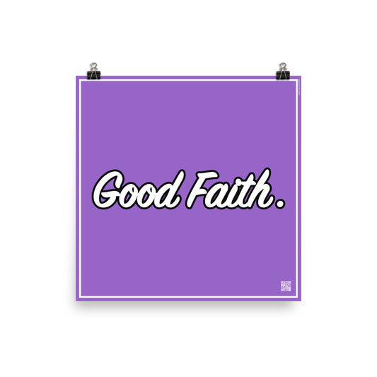 Good Faith. | Law On The wall | Art poster | Lawyers Arts Club freeshipping - Lawyers Arts Club