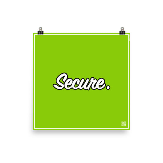 Secure. | Law On The wall | Art poster | Lawyers Arts Club freeshipping - Lawyers Arts Club