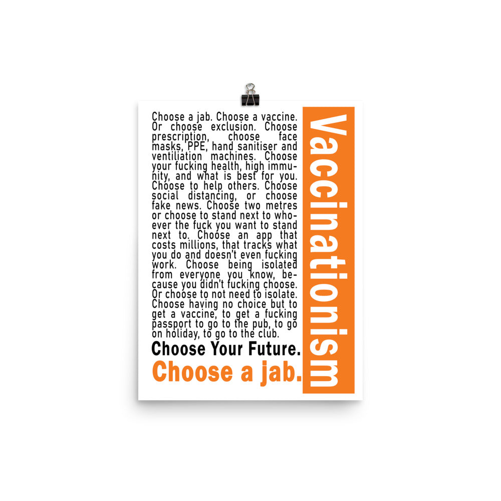 Choose a Jab | Vaccinationism | Art poster | Lawyers Arts Club freeshipping - Lawyers Arts Club