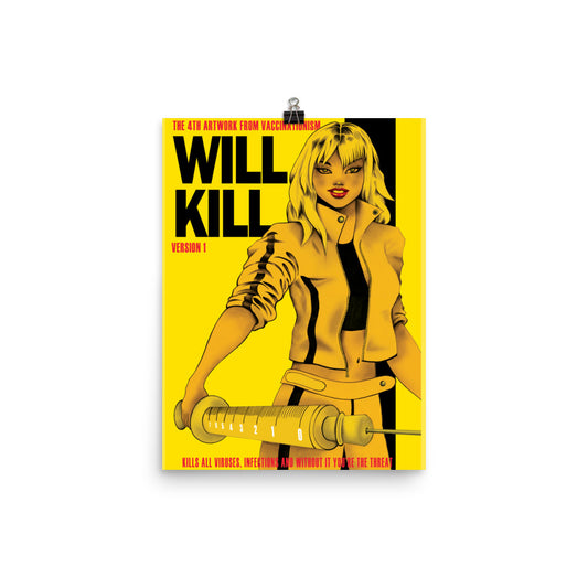 Will Kill | Vaccinationism | Art poster | Lawyers Arts Club freeshipping - Lawyers Arts Club