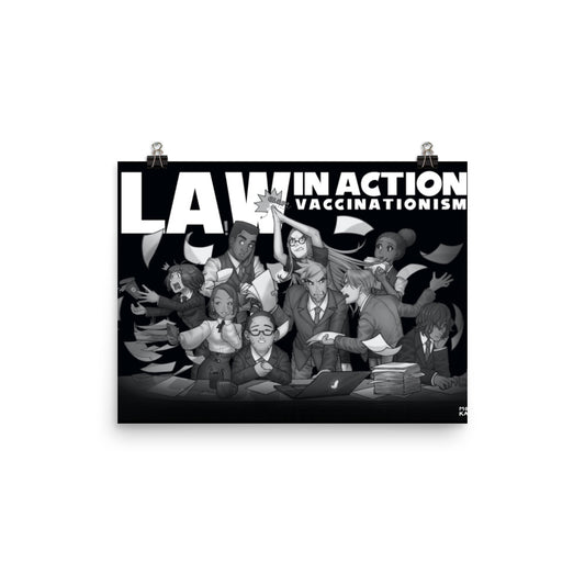 Law In Action | Black | Art poster | Lawyers Arts Club freeshipping - Lawyers Arts Club