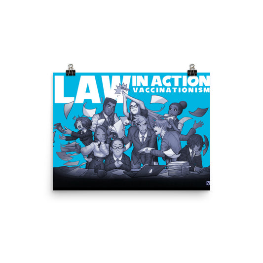 Law In Action | Light Blue | Art poster | Lawyers Arts Club freeshipping - Lawyers Arts Club